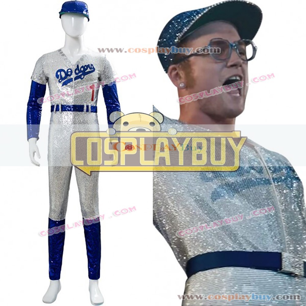 Dodgers Baseball Cosplay Costume From Rocketman Elton John