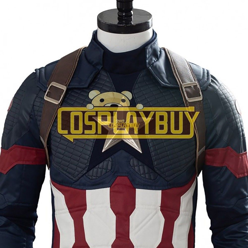 Cosplay Captain America Costume From Avengers 4 Endgame Steve Rogers