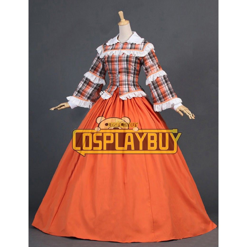 Orange lolita dress sales