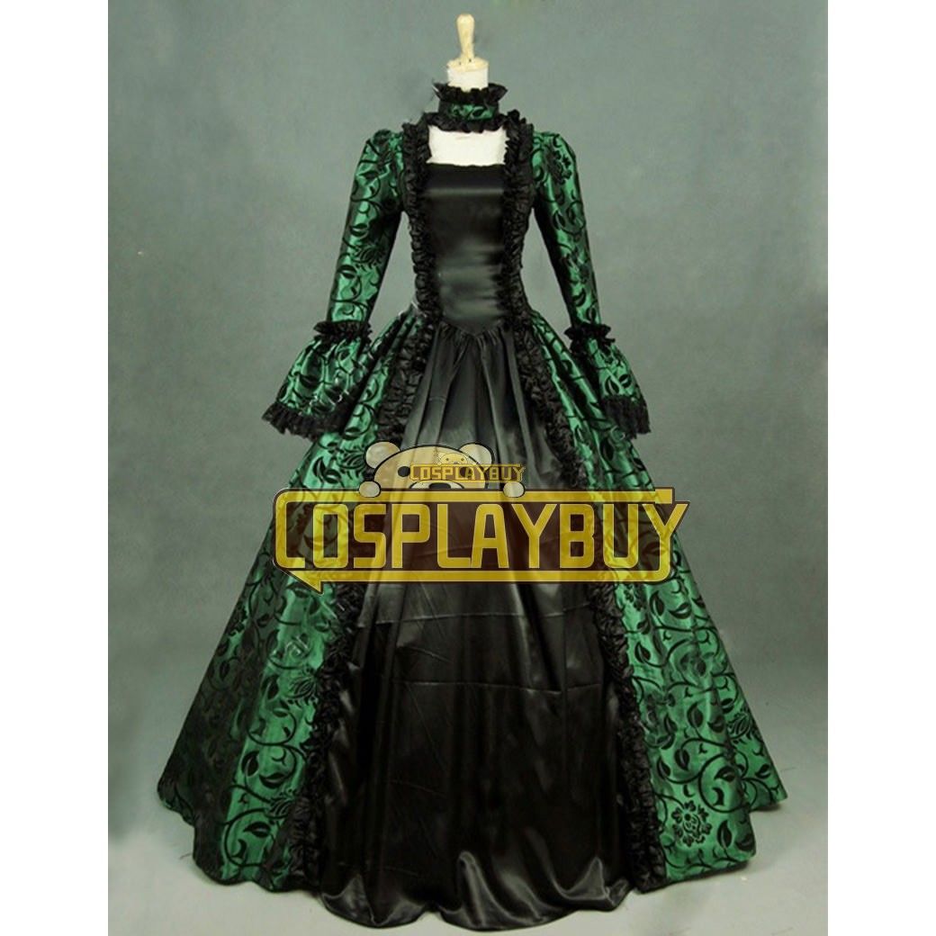 Green top gothic dress
