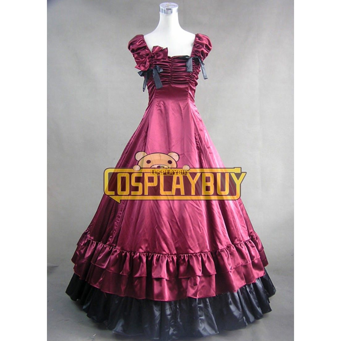 Red and black lolita dress on sale