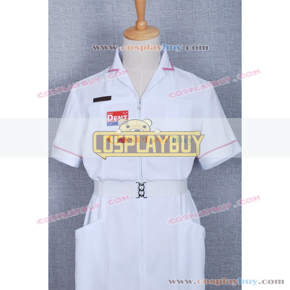 Batman The Dark Knight White Nurse Uniform Joker Cosplay Costume Coat