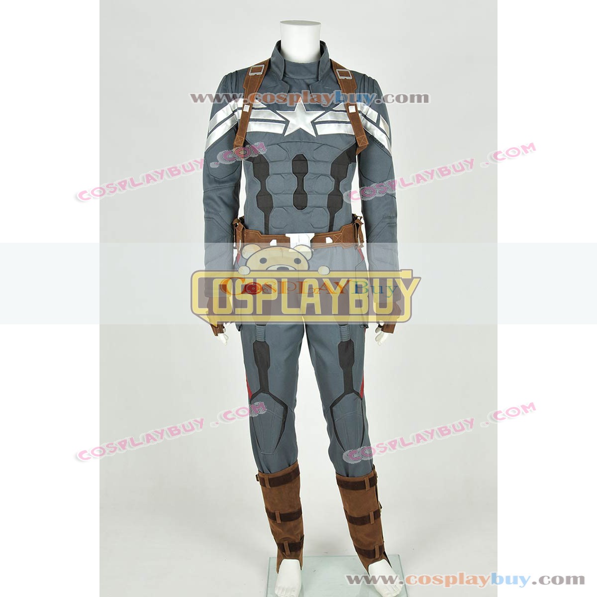 Captain America 2 The Winter Soldier Steve Rogers Uniform Cosplay
