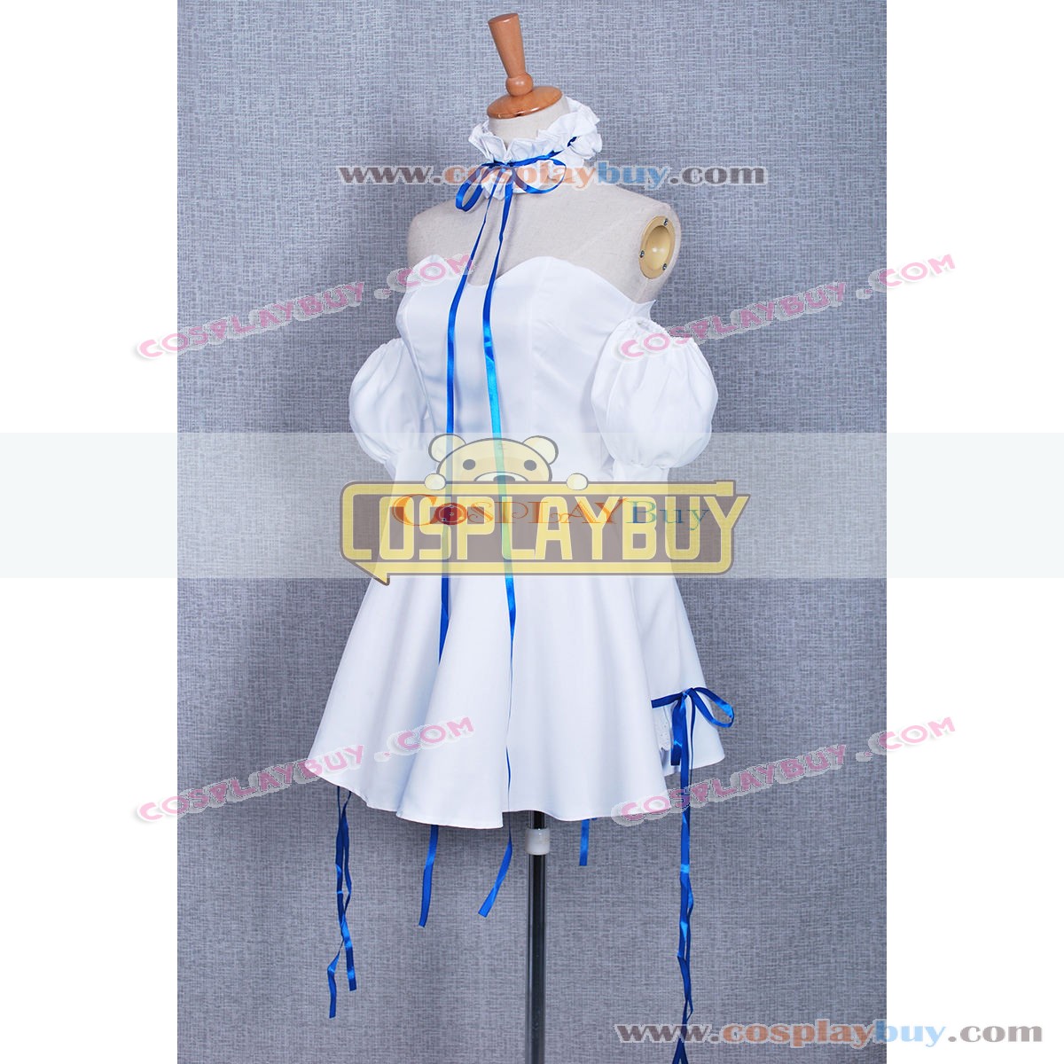 Get Wallpaper Chobits Clamp Chii Elda White Dress Cosplay Costume Blue Ribbon For Android