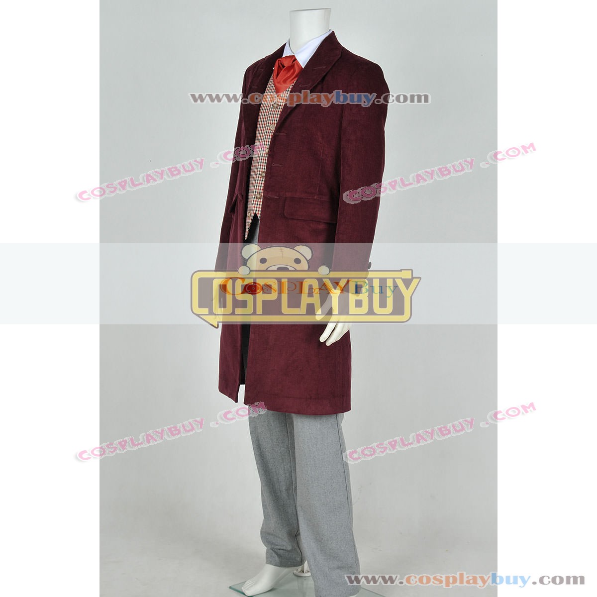 Who IS Doctor The 4th Fourth Dr Tom Baker Daily Uniform Cosplay Costume Full Set