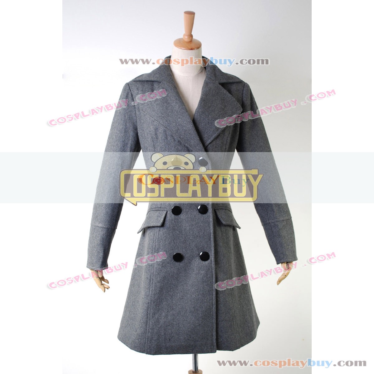 Harry Potter Hermione Jean Granger Grey Trench Coat Cosplay Costume