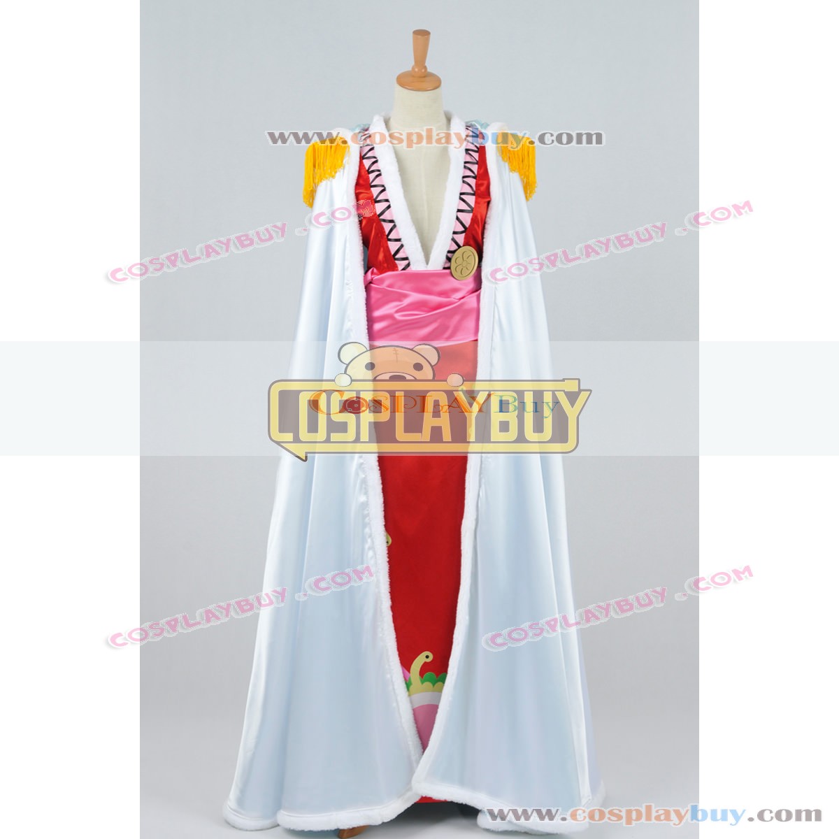 One Piece Cosplay Costume Pirate Empress Boa Hancock White Cloak