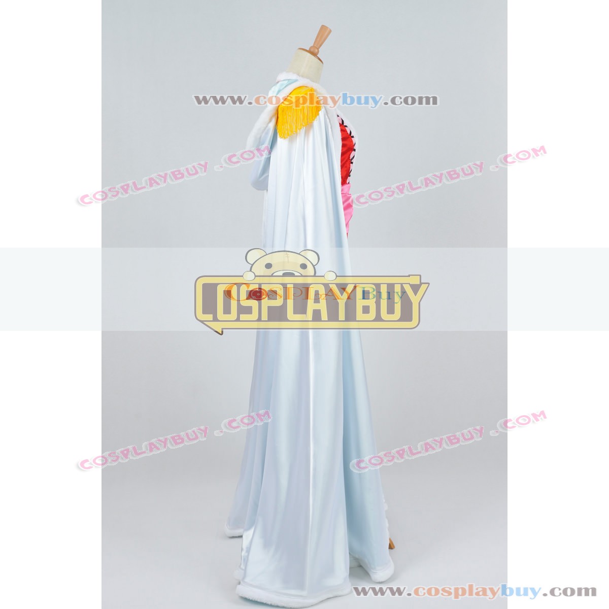 One Piece Cosplay Costume Pirate Empress Boa Hancock White Cloak