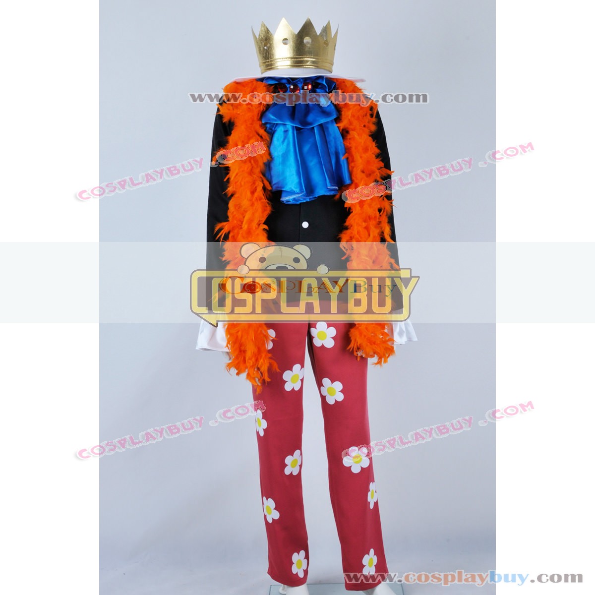 One Piece Two Years Later Brook Burukku Cosplay Costume Orange Scarf