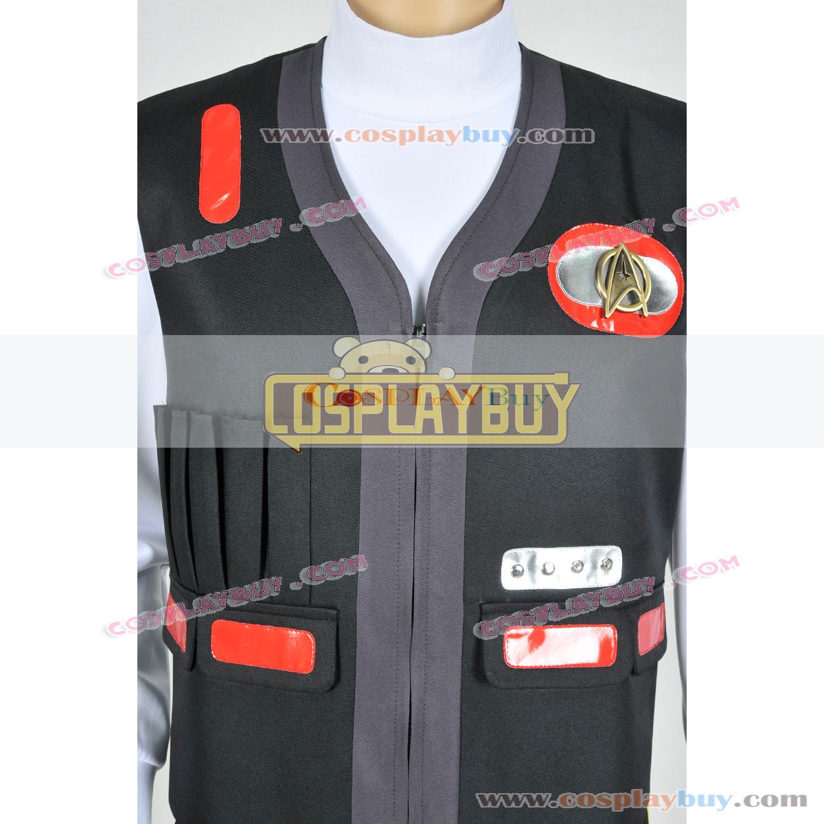 Star Trek III-V Scotty Engineering Vest Jacket Uniform Cosplay Costume 
