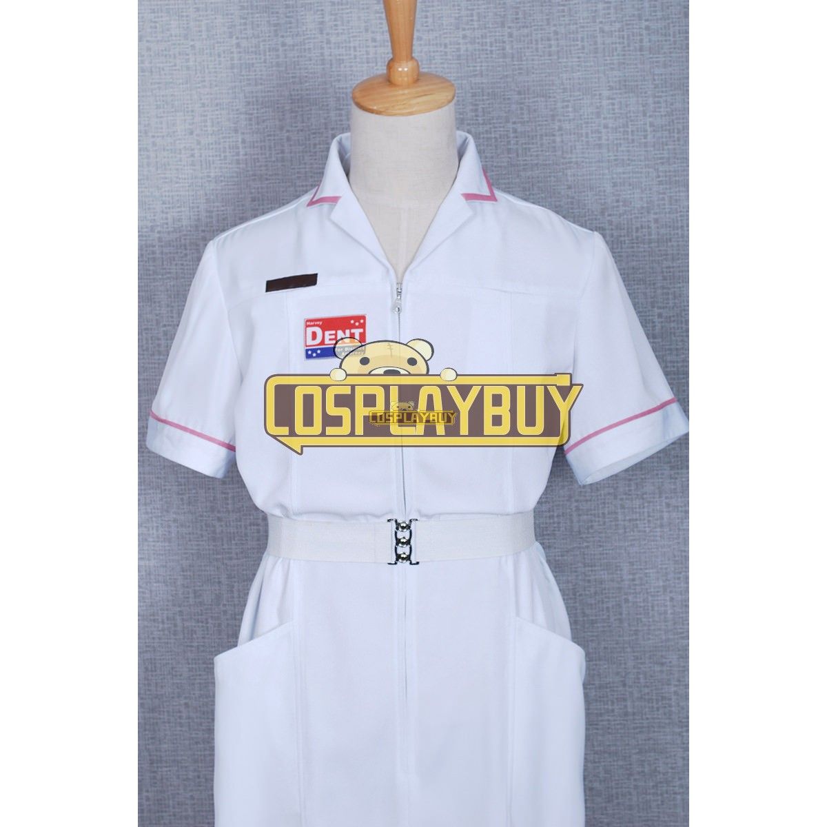 Batman The Dark Knight White Nurse Uniform Joker Cosplay Costume Coat