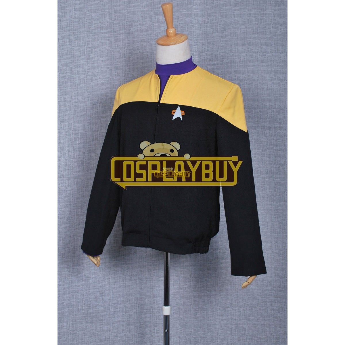 Star Trek Voyager B Elanna Torres Yellow Black Uniform Cosplay Costume