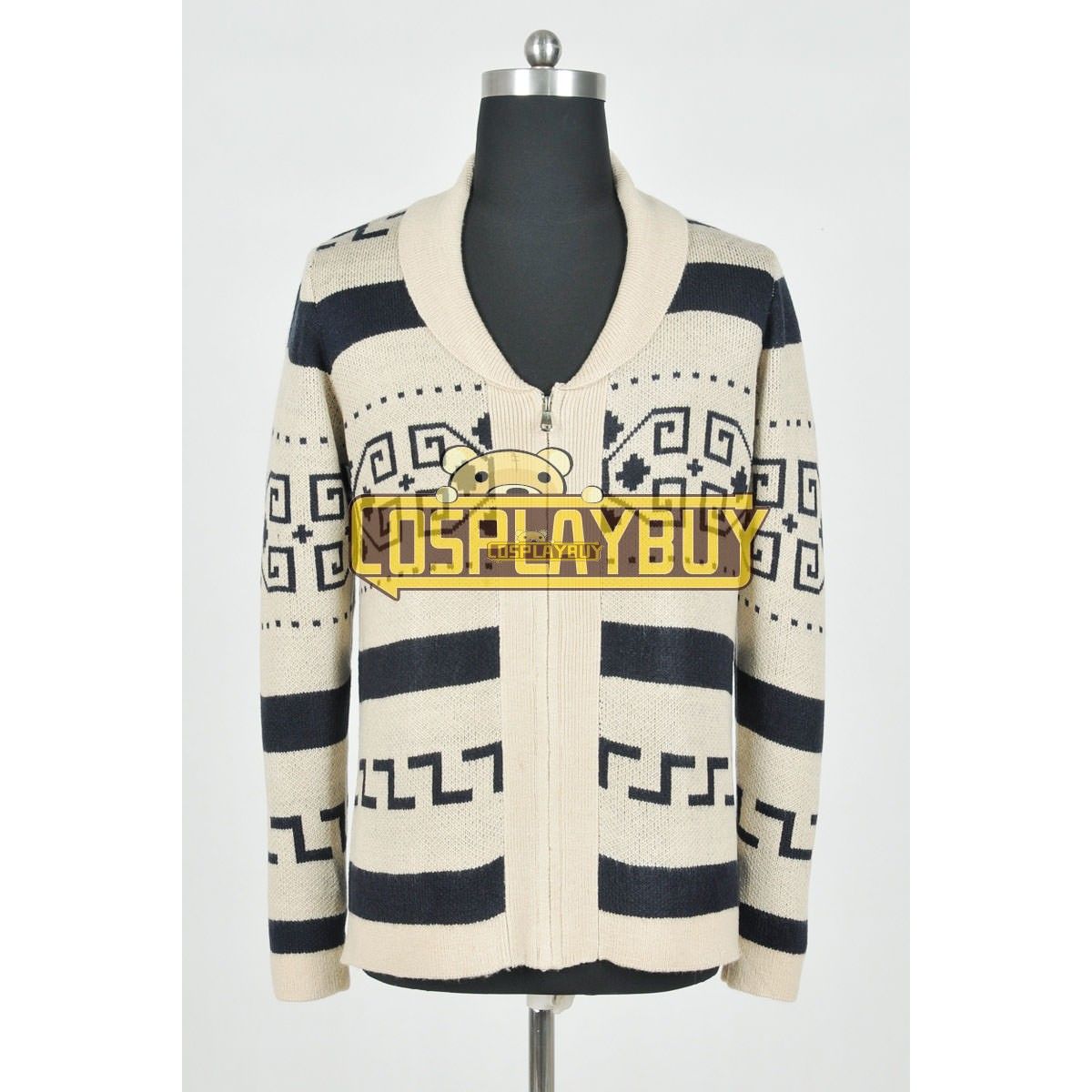 The Big Lebowski Jeff Bridges Dude Cowichan Jacket Cosplay Costume