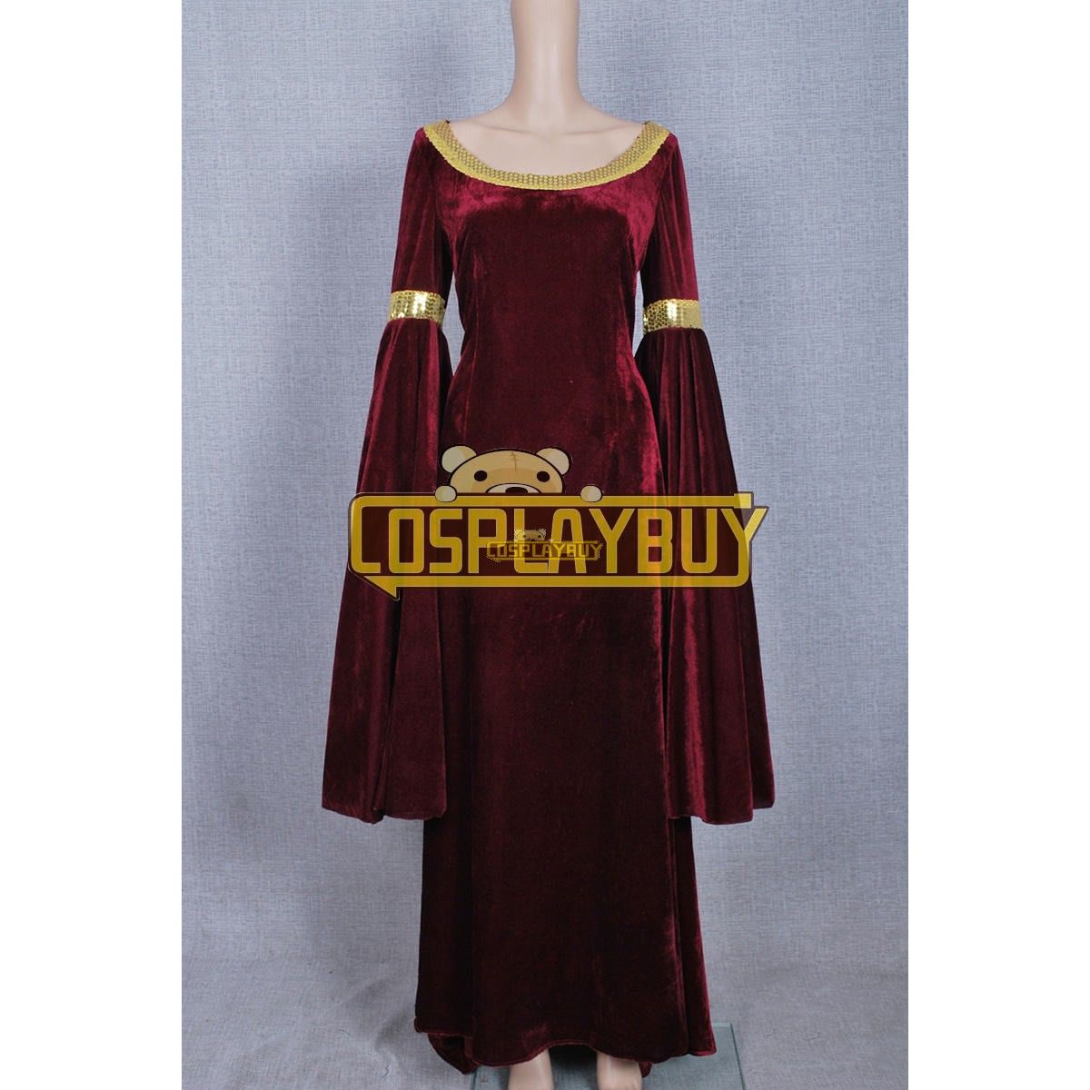 Red velvet discount dress costume