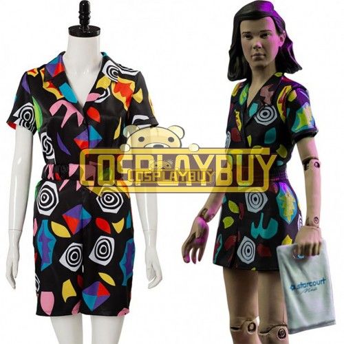 Eleven Romper Cosplay Costume From Stranger Things 3 