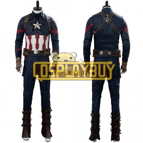 Cosplay Captain America Costume From Avengers 4 Endgame Steve Rogers 
