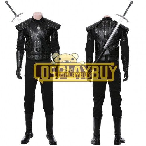 Cavill Geralt of Rivia Cosplay Costume From The Witcher 