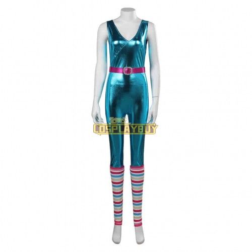 2023 Barbie Movie Margot Robbie Barbie Retro Disco Jump Cosplay Costume