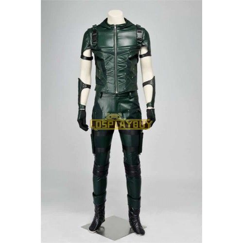 Arrow 4 Oliver Queen Green Arrow Cosplay Costume