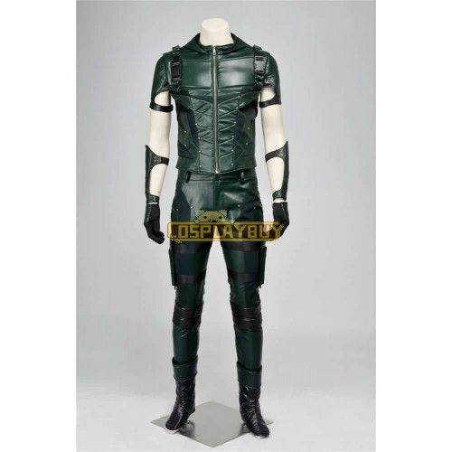 Arrow 4 Oliver Queen Green Arrow Cosplay Costume