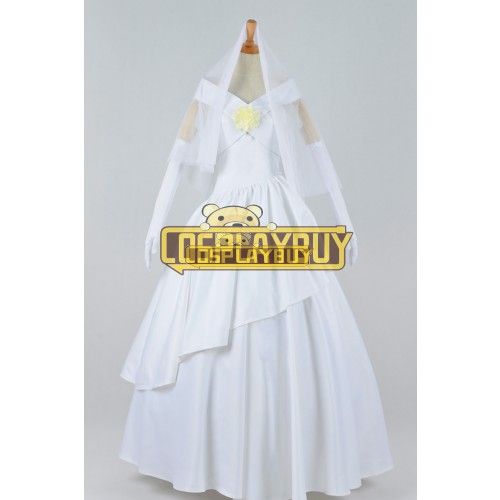 Attack on Titan Cosplay Mikasa Ackerman Wedding Dress