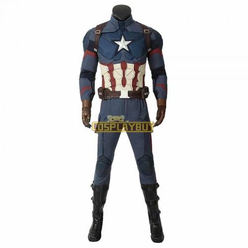 Avengers: Endgame Captain America Steve Rogers Cosplay Costume Version 2