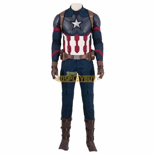 Avengers: Endgame Captain America Steve Rogers Cosplay Costume