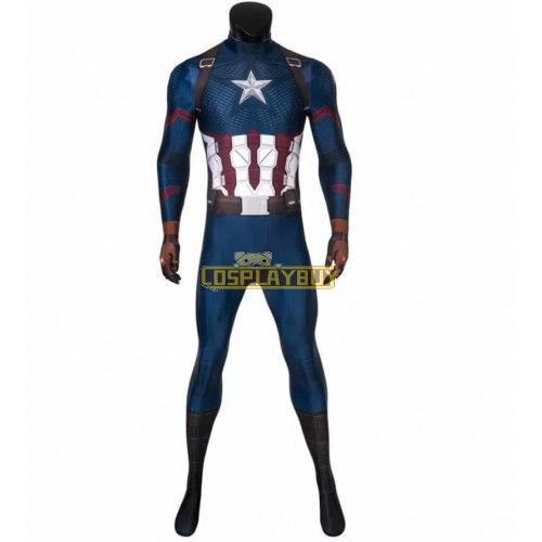 Avengers: Endgame Captain America Steve Rogers Jump Cosplay Costume