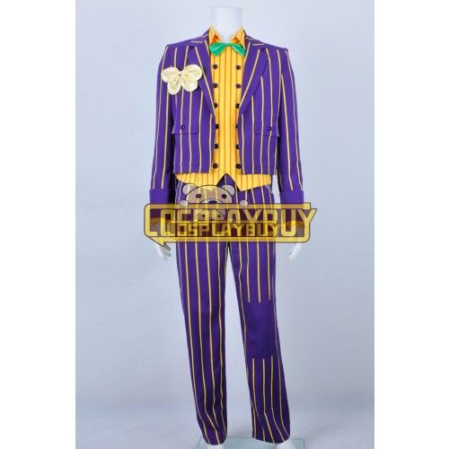 Batman Costume Arkham Asylum Joker Stripe Suit