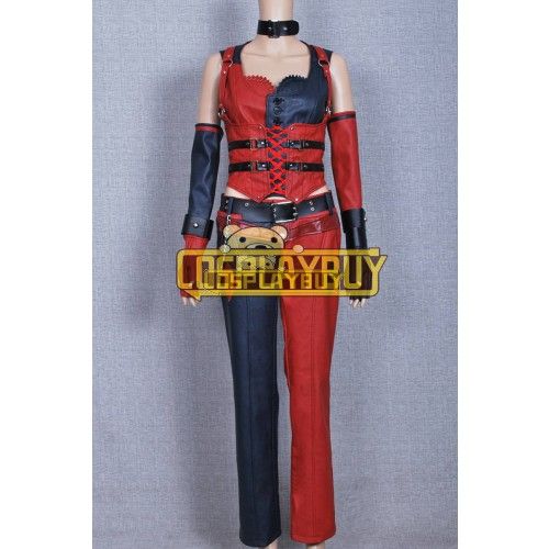 Batman Costume Harley Quinn Leather Uniform 