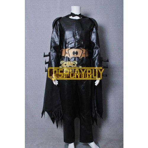 Batman The Dark Knight Bruce Wayne Leather Uniform Costume