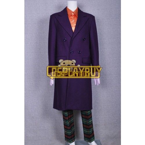 Batman The Joker Purple Trench Coat Costume