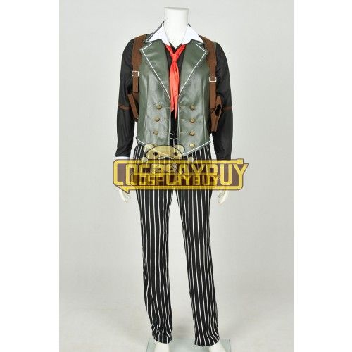 BioShock Cosplay Infinite Booker DeWitt Costume Leather Version