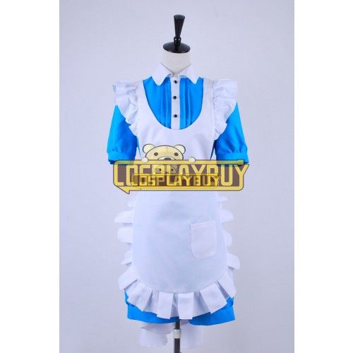 Black Butler Cosplay Ciel Phantomhive Blue Maid Dress