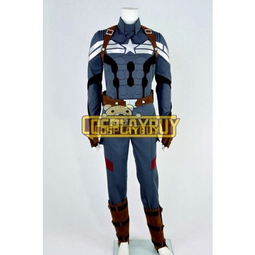 Captain America 2: The Winter Soldier Costume Steve Rogers Uniform