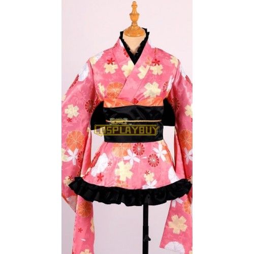 Date A Live Kurumi Tokisaki Kimono Cosplay Costume