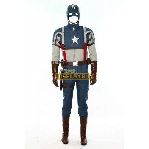 Deluxe Captain America: The First Avenger Cosplay Costume