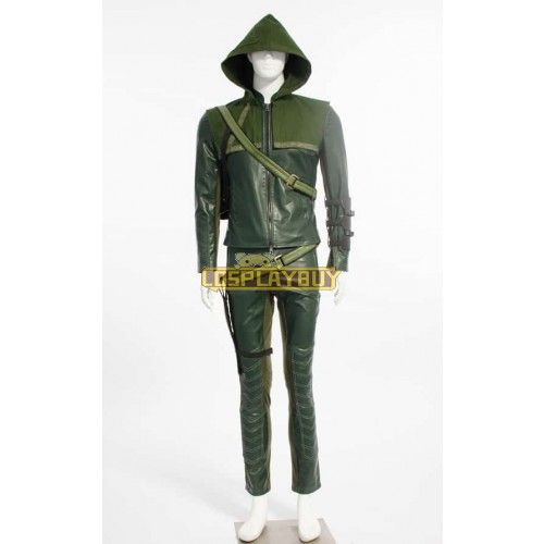 Deluxe Oliver Queen Green Arrow Cosplay Costume