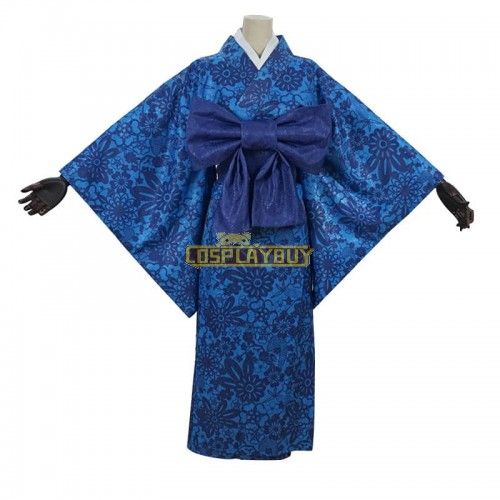 Demon Slayer Inosuke Hashibira Blue Kimono Cosplay Costume