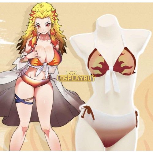 Demon Slayer Kyojuro Rengoku Swim Cosplay Costume