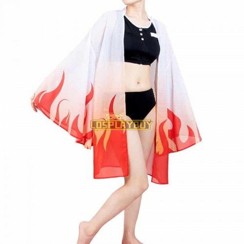 Demon Slayer Kyojuro Rengoku Swim Cosplay Costume