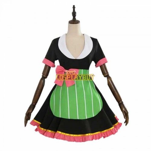 Demon Slayer Mitsuri Kanroji Cafe Cosplay Costume