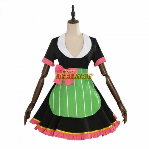 Demon Slayer Mitsuri Kanroji Cafe Cosplay Costume