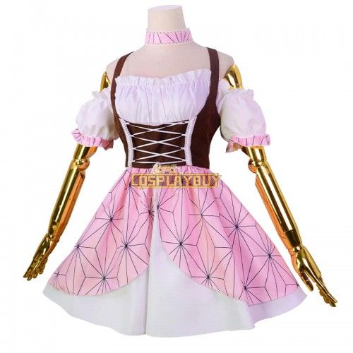 Demon Slayer Nezuko Kamado Lolita Cosplay Costume