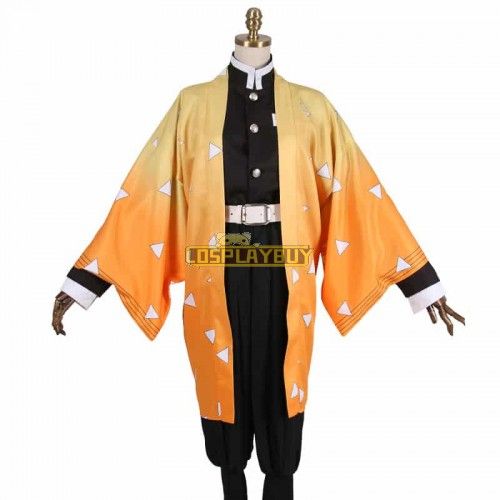 Demon Slayer Zenitsu Agatsuma Cosplay Costume