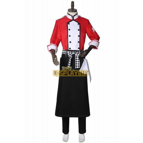 Disney Twisted Wonderland Riddle Chef Uniform Cosplay Costume
