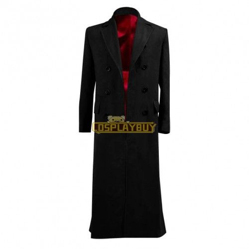 Doctor Who 10th Doctor Black Coat Tenth Doctor Coat Cosplay Costume Trench Coat