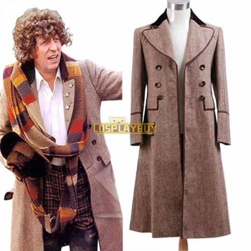 Doctor Who Fourth 4th Doctor Brown Coat Costume For Cosplay