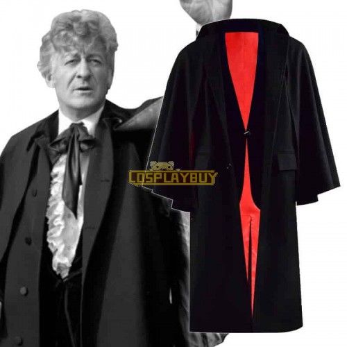 Doctor Who Third 3rd Doctor Jacket Coat Cape Cloak Cosplay Costume