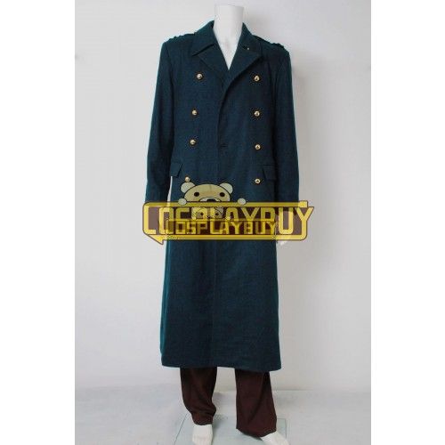 Torchwood Captain Jack Harkness Dark Blue Trench Coat